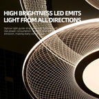 Nordic Aluminum LED Pendant Light for Living Room