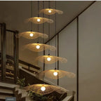 Modern Woven Disc Pendant Lamp