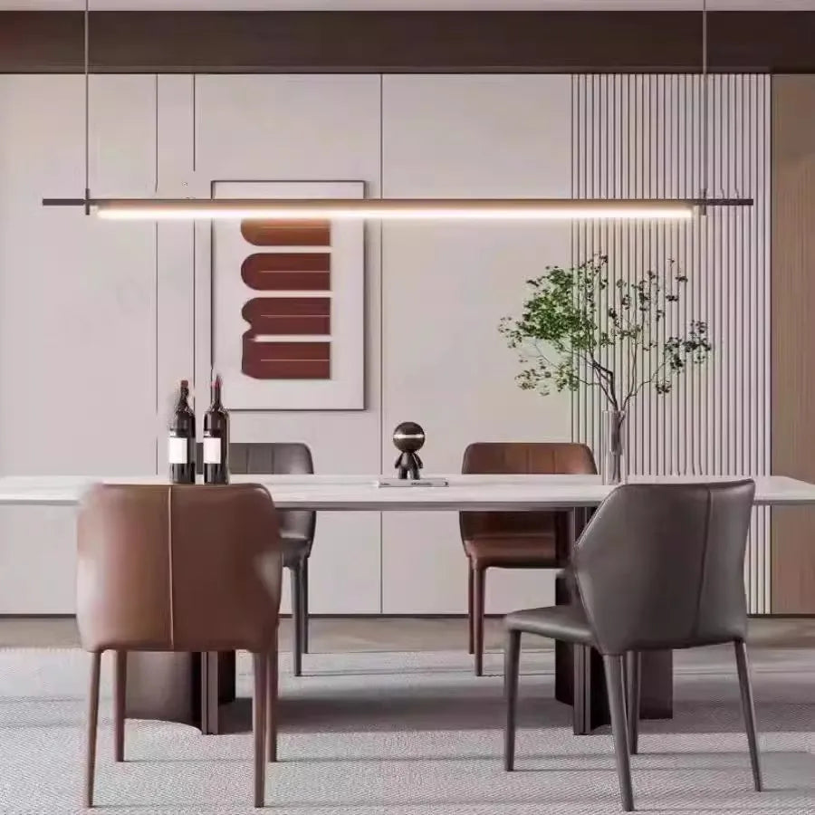 Nordic Iron Linear Pendant Light for Dining