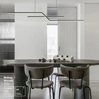 Lámpara colgante LED nórdica de hierro en Z para comedor