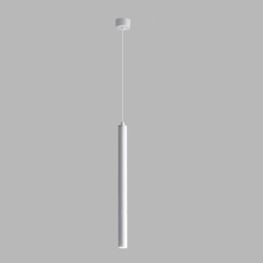 Lámpara colgante tubular de hierro minimalista para dormitorio