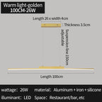 Lámpara colgante lineal minimalista para comedor