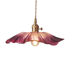 Nordic Glass Flower Pendant Light for Bedroom