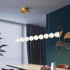 Modern Glass Globe Pendant Light for Dining Room
