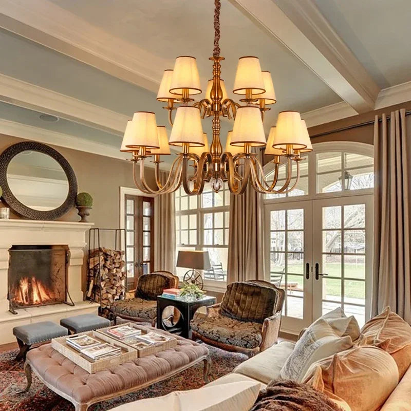 Iron Rustic LED Chandelier Suspension Light