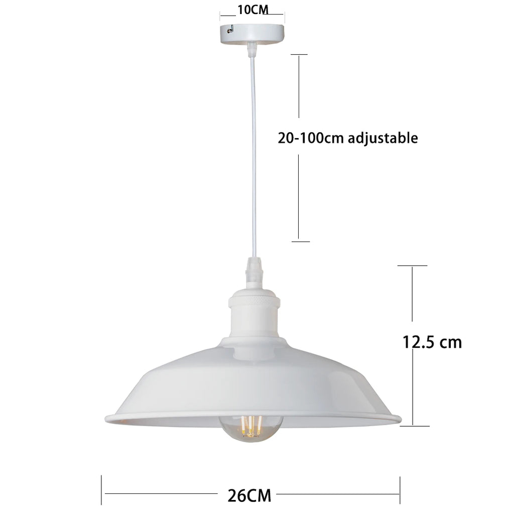 Industrial Gold Barn Dome Pendant Light for Kitchen Island and Cafe