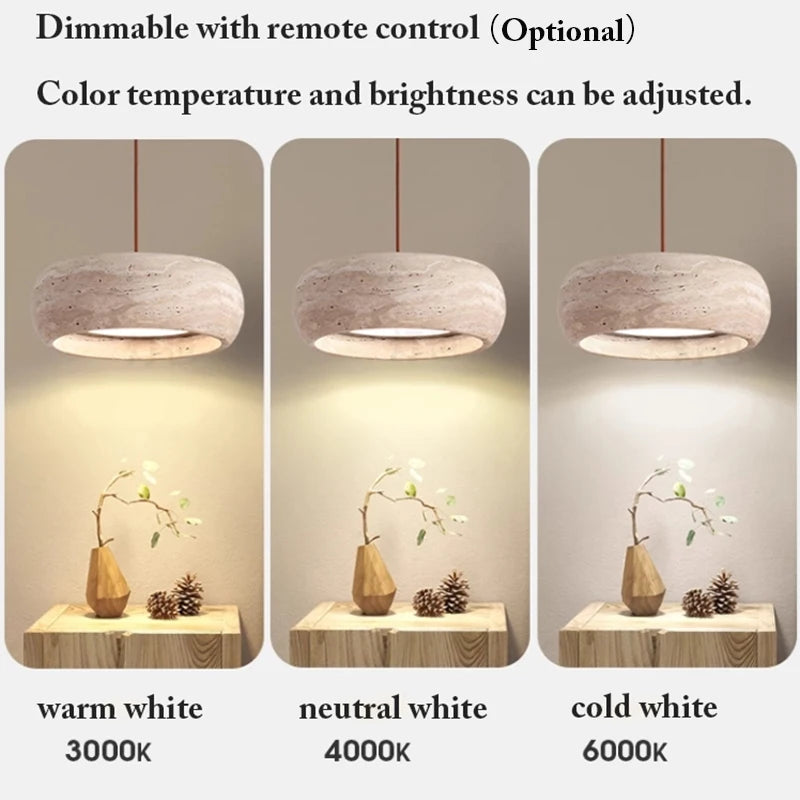 Nordic Travertine Pendant Light for Dining Room