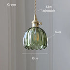 Retro Modern Glass Pendant Lamp with Twisted String Design