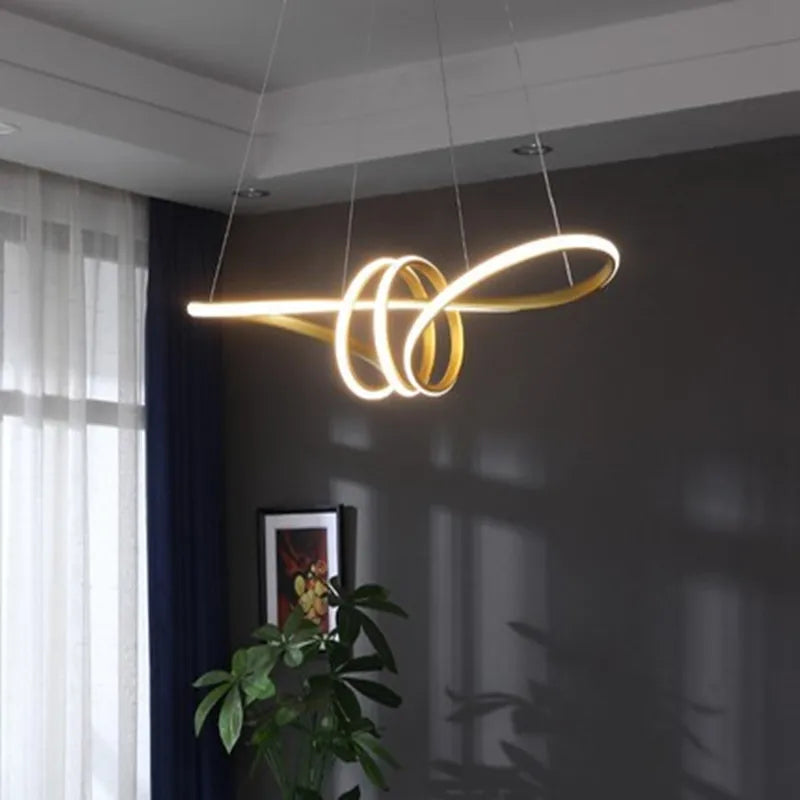 Contemporary Aluminum Pendant Light for Dining Room