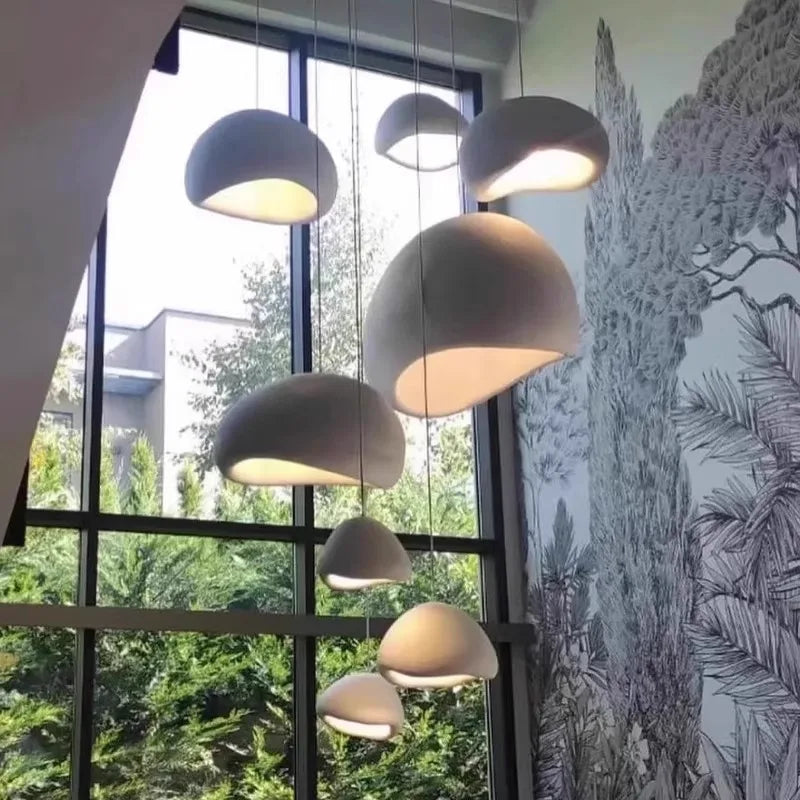 Minimalist Fabric Pendant Light for Dining Room