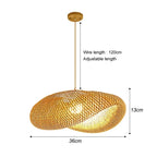 Bohemian Bamboo Rattan Pendant Light Woven