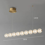 Modern Glass Globe Pendant Light for Dining Room
