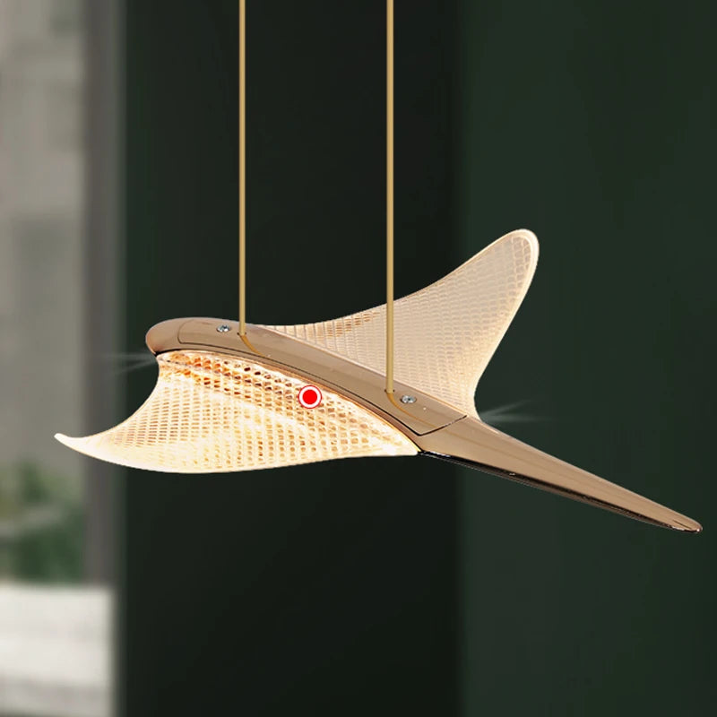Nordic Acrylic Bird Pendant Light for Stairwell