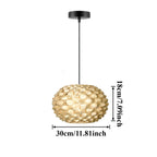 Bohemian Bamboo Rattan Pendant Light for Bedroom