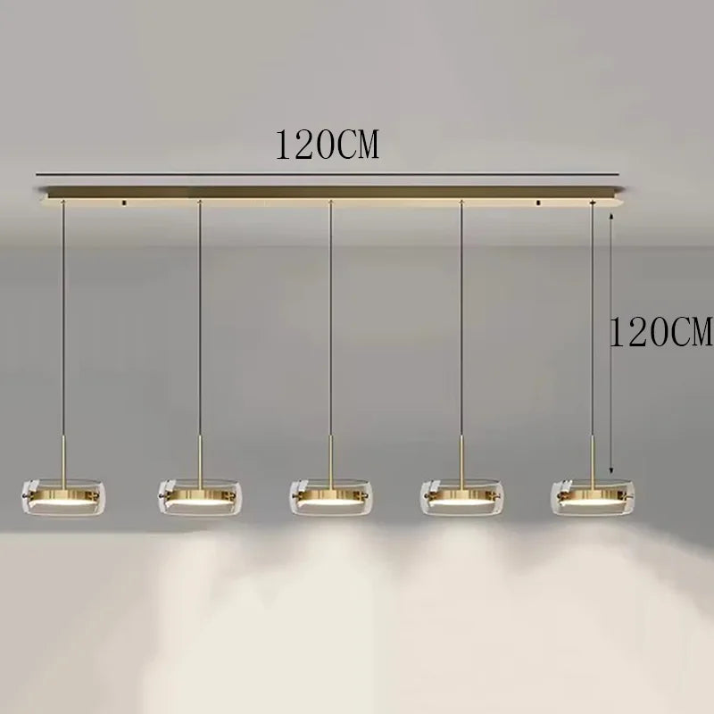 Nordic Glass Pendant Light for Dining Room