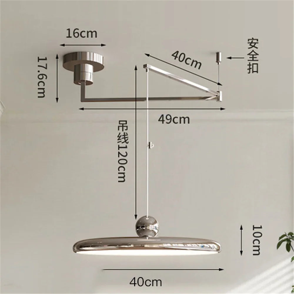 Nordic Folding Arm Pendant Light for Dining Room