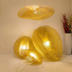 Bohemian Bamboo Rattan Pendant Light Woven