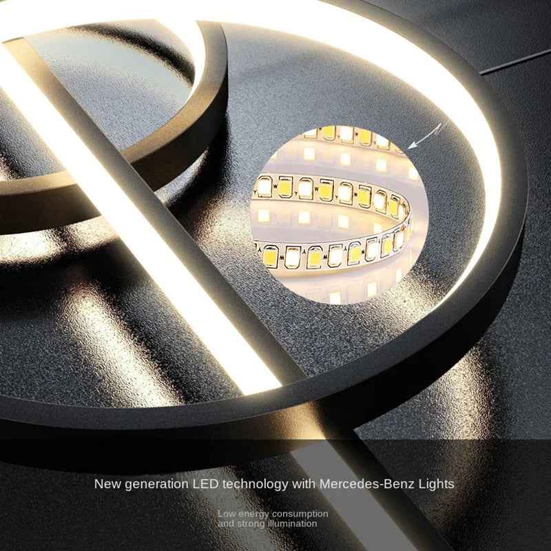 Minimalist Iron LED Pendant Light for Dining Room