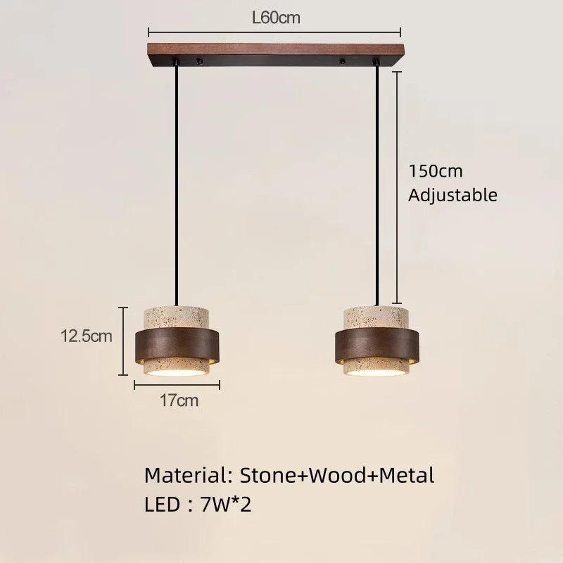 Japanese Wabi Sabi Style Bar Pendant Lamp Personalized and Creative Retro Style Homestay Restaurant Atmosphere Lighting Fixtures