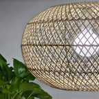 Bohemian Bamboo Rattan Pendant Light for Dining