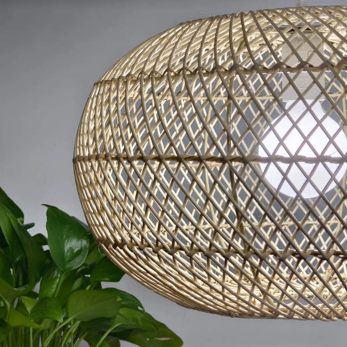 Bohemian Bamboo Rattan Pendant Light for Dining