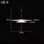 Minimalist Acrylic Iron Pendant Light for Dining