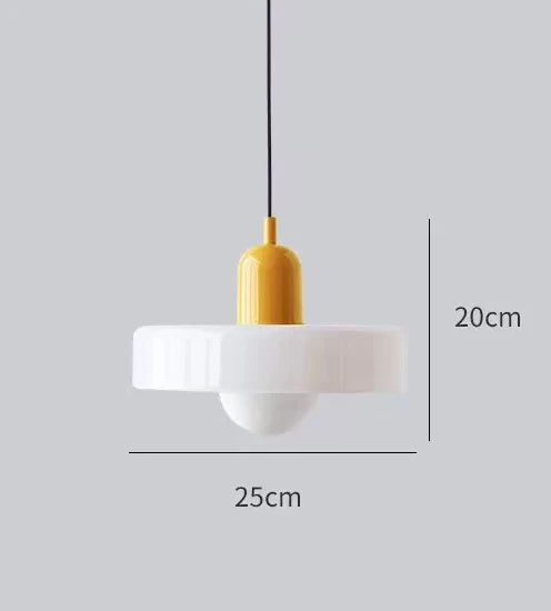 Nordic Retro Glass Pendant Light for Dining Room