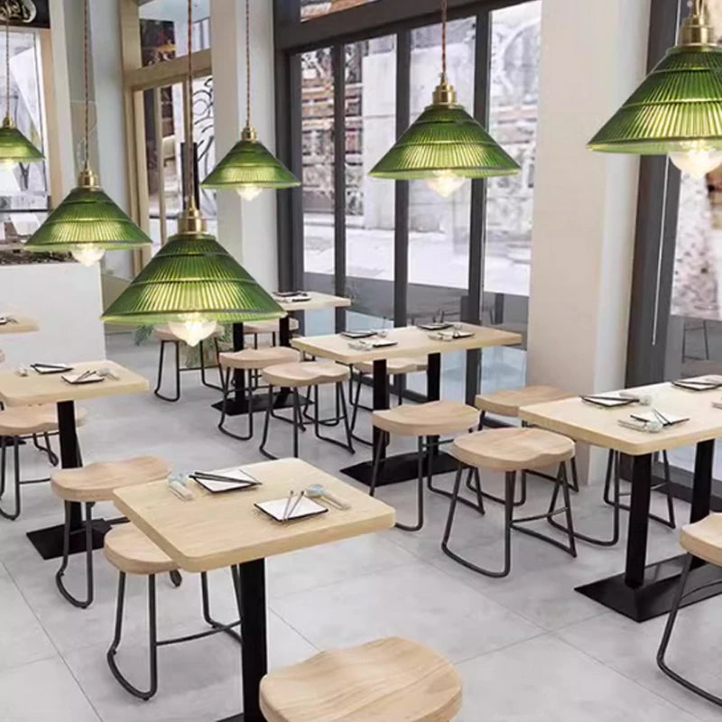 Frosted Glass Pendant Ceiling Light with Iron Finish