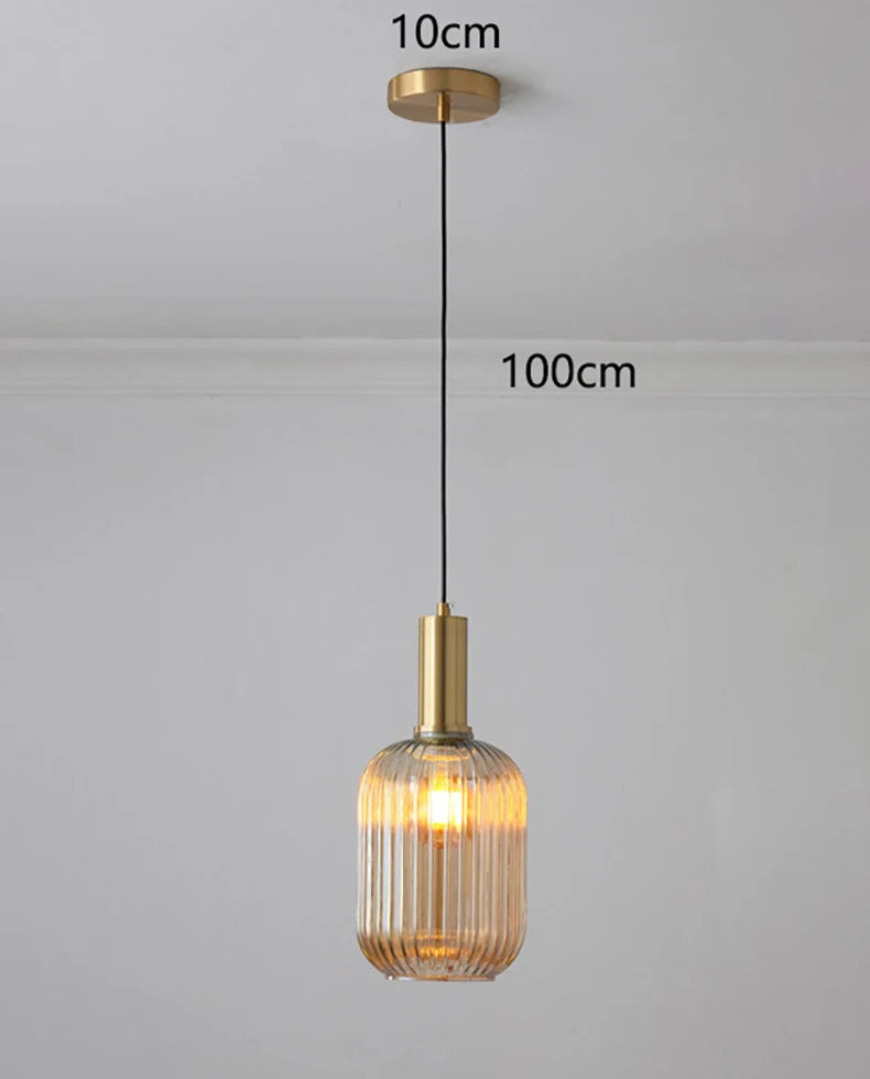 Nordic Glass Pendant Light for Dining Room