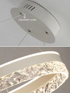 Minimalist Crystal Glass Pendant Light for Bedroom