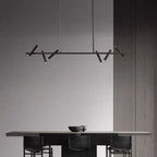 Minimalist Iron Pendant Light with Adjustable Spots
