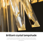 LED Crystal Chandelier - Luxury Dining Room Pendant