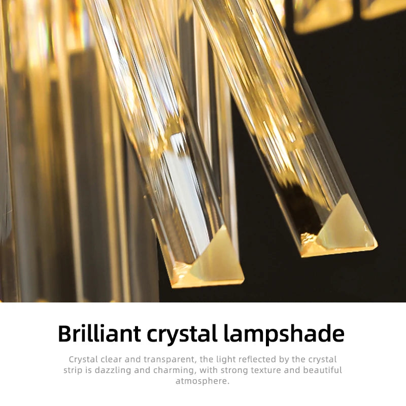 LED Crystal Chandelier - Luxury Dining Room Pendant