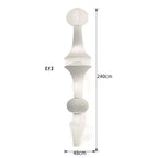 Wabi Sabi Rice Paper Style Totem Pendant Light for Staircase and Living Room