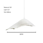 Nordic Iron Pendant Light with Fringe Detail