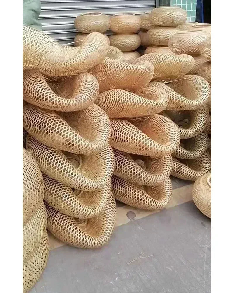 Modern Gold Mesh Pendant Chandelier Light