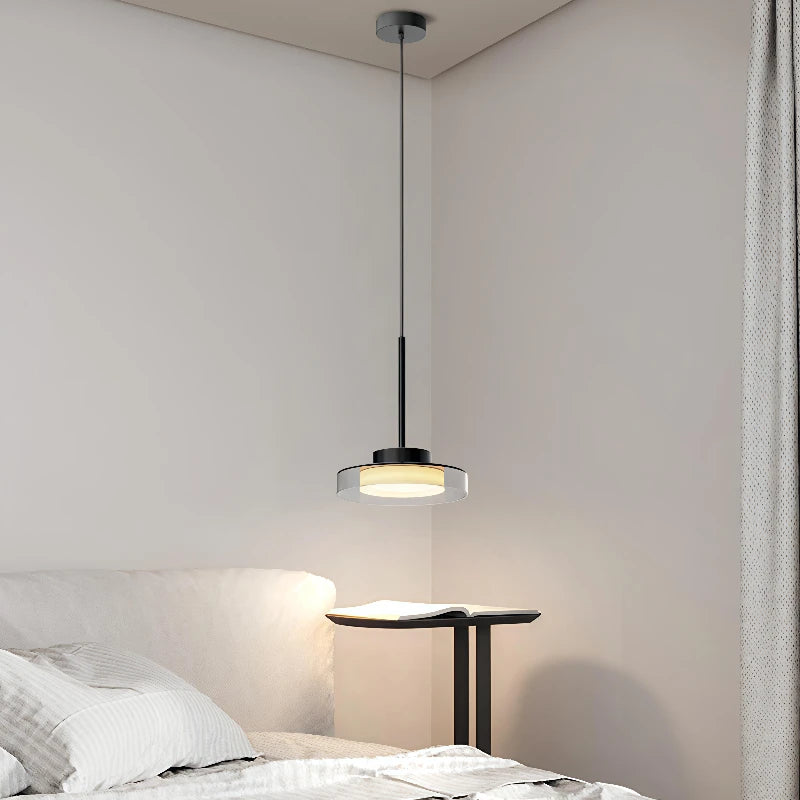 Lámpara Colgante Minimalista de Hierro y Acrílico para Comedor