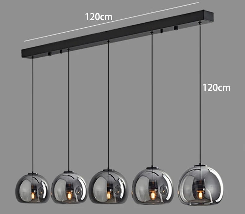 Modern Glass Pendant Light for Dining Room