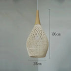 Wabi-sabi Rattan Hand-woven Pendant Light