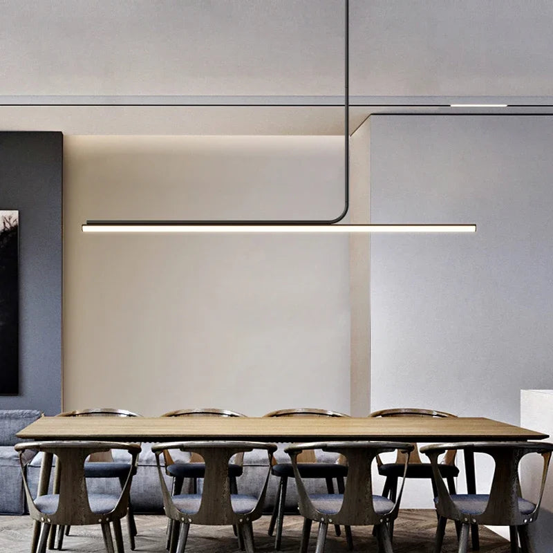 Lámpara colgante de hierro minimalista para comedor
