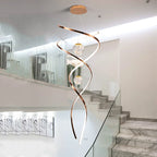 Modern LED Pendant Light with Twisted Metal Arms