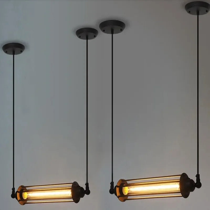 Industrial Retro Iron Pendant Light for Dining Room