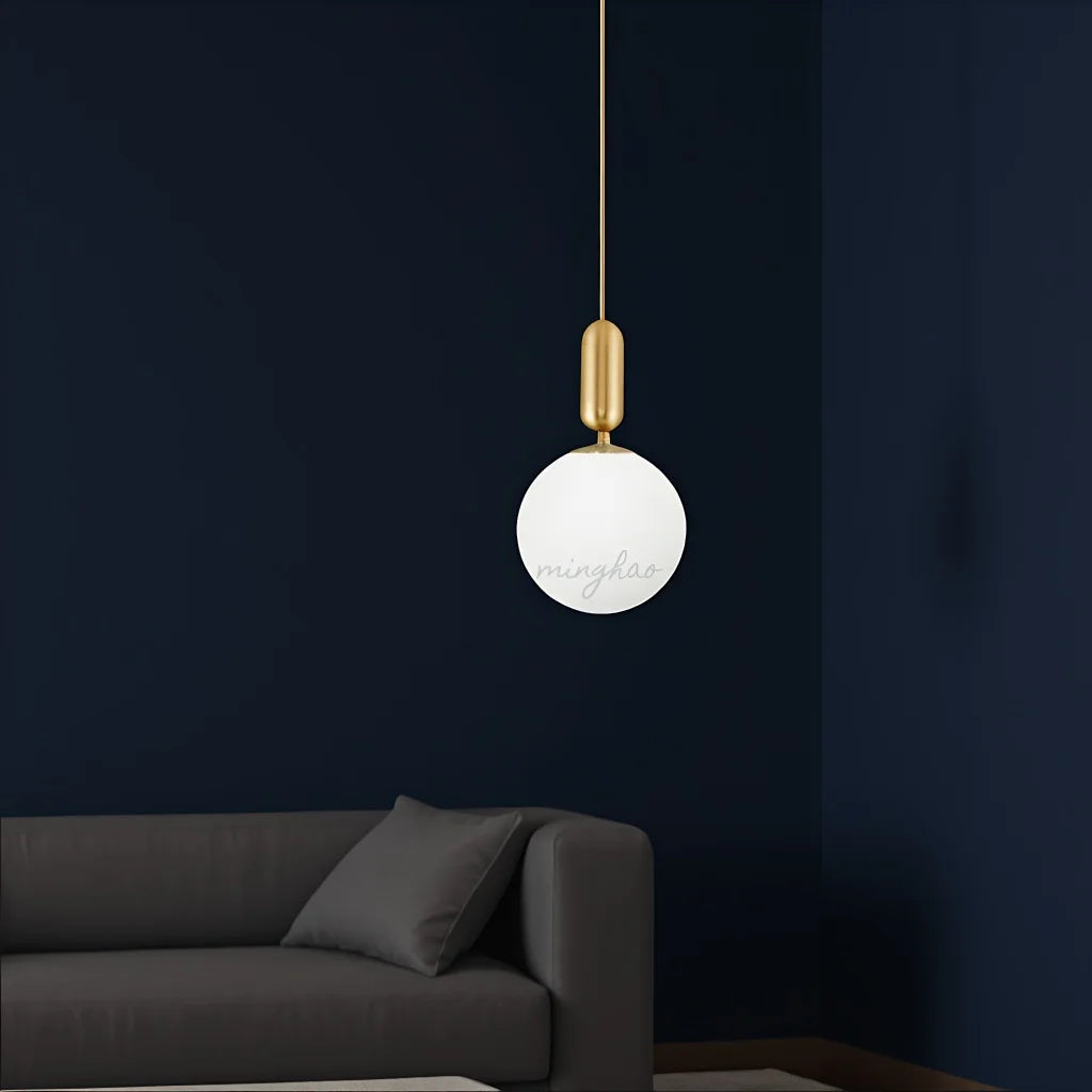 Nordic Minimalist Glass Ball Pendant Light