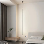 Lámpara colgante minimalista de hierro negro para dormitorio