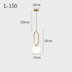 Nordic Minimalist Glass Ball Pendant Light