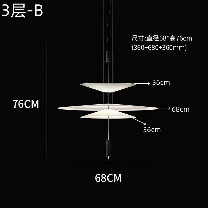 Minimalist Acrylic Iron Pendant Light for Dining