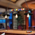 Lámpara colgante de hierro negro industrial con 3 luces