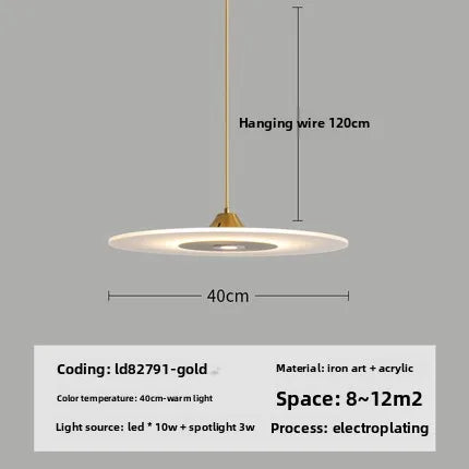 Minimalist Glass Pendant Light for Dining Room