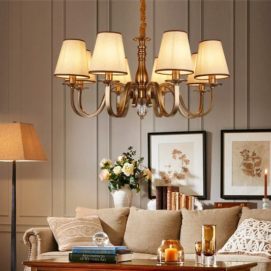 Iron Rustic LED Chandelier Suspension Light