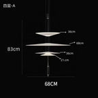 Minimalist Acrylic Iron Pendant Light for Dining